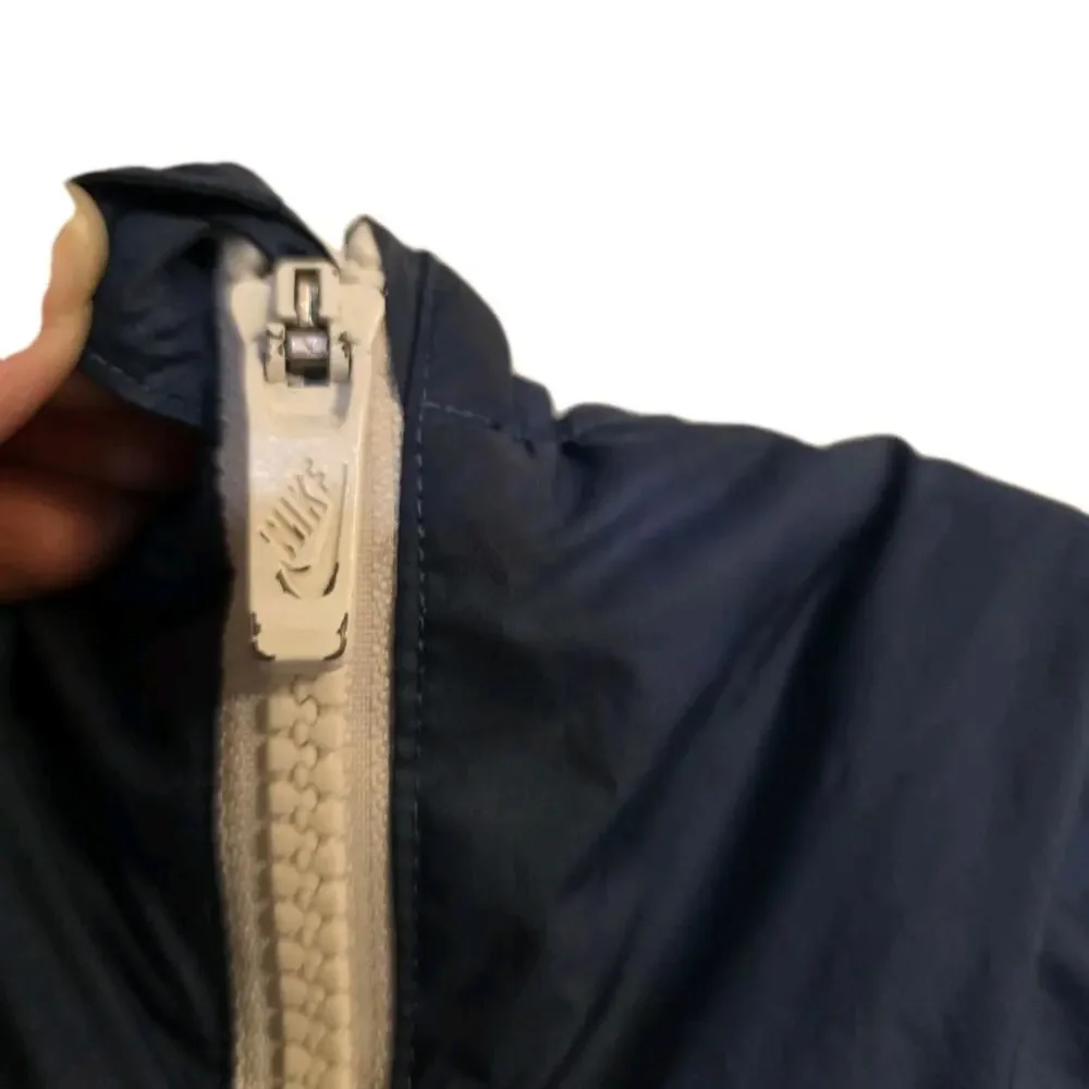 Nike Kids Boys Sportswear Sherpa Windrunner Hooded Jacket Blue Size Medium